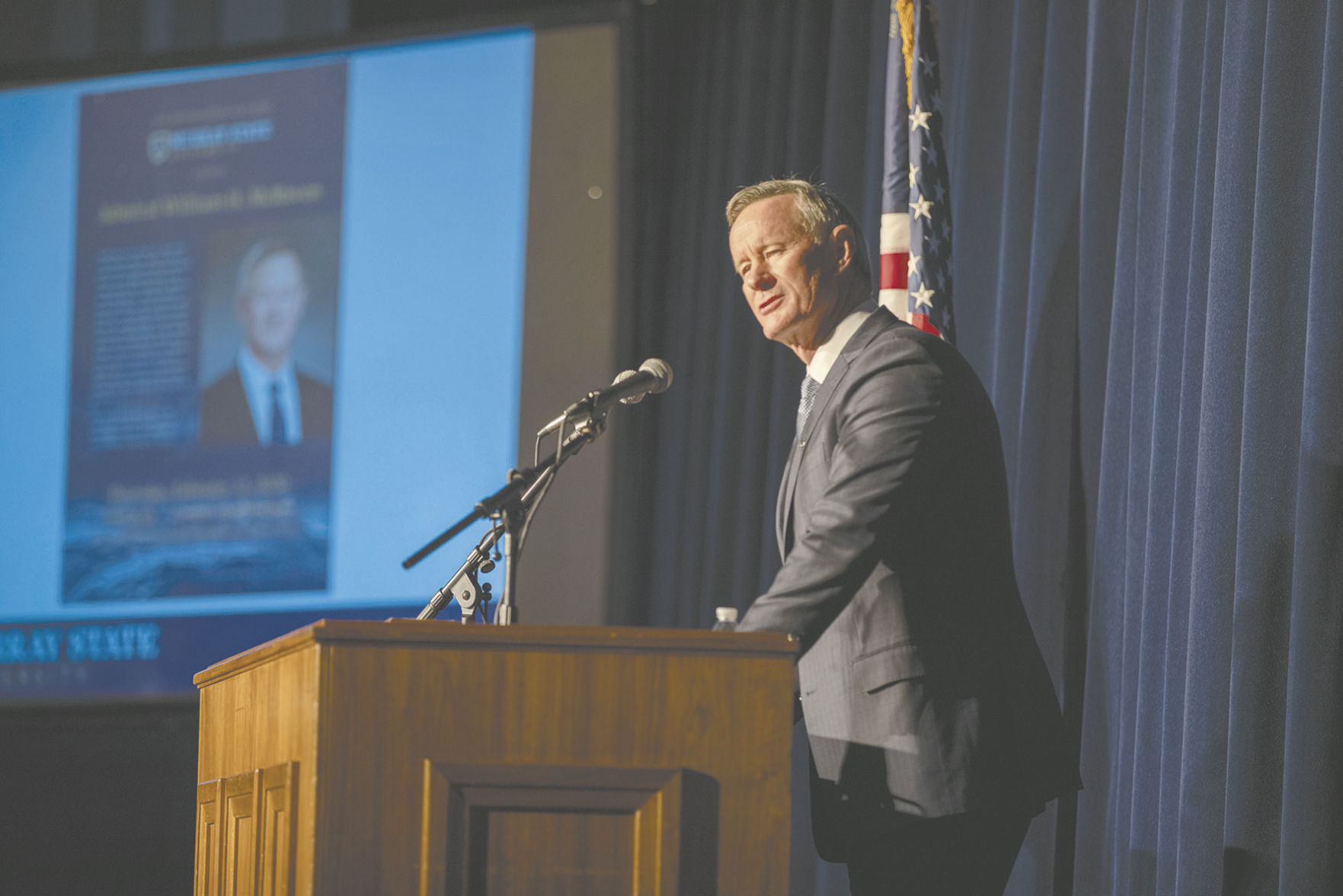 McRaven speaks to campus for Presidential Lecture Series